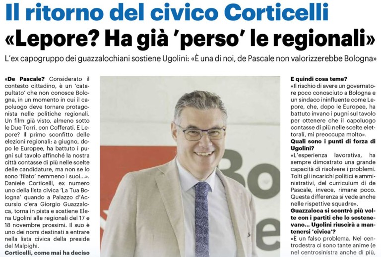 Il ritorno del civico Corticelli